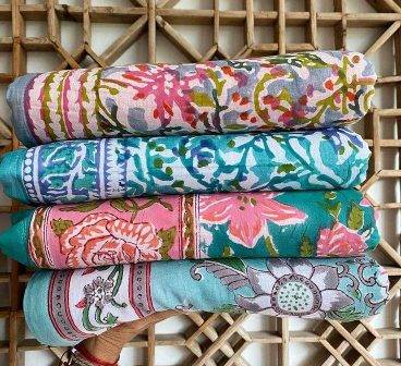 Zojora block print beachtowels